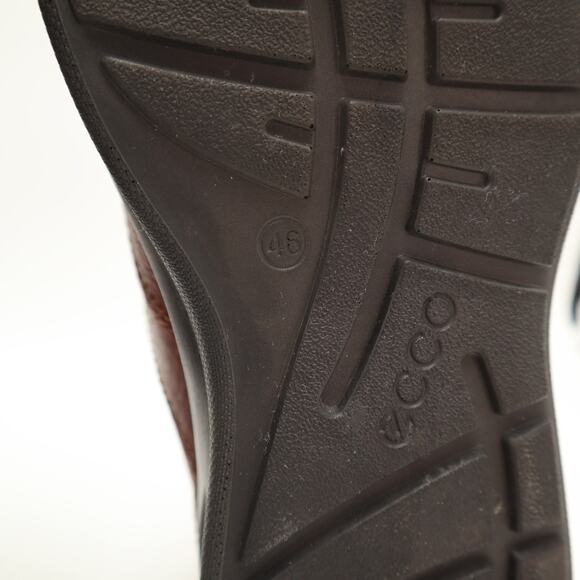 Ecco Howell Tie Sneakers Shoes Brown Leather Walking Mens Size 12 US 46 EU main image 6